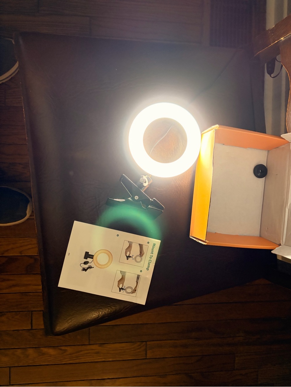 Video Conference LED Ring Light - Orange - Picture 2 of 3